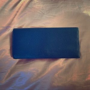 Longchamp checkbook wallet